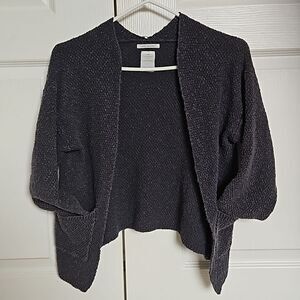 Zara Girl's Knitted Open Front Cardigan With Long Sleeves